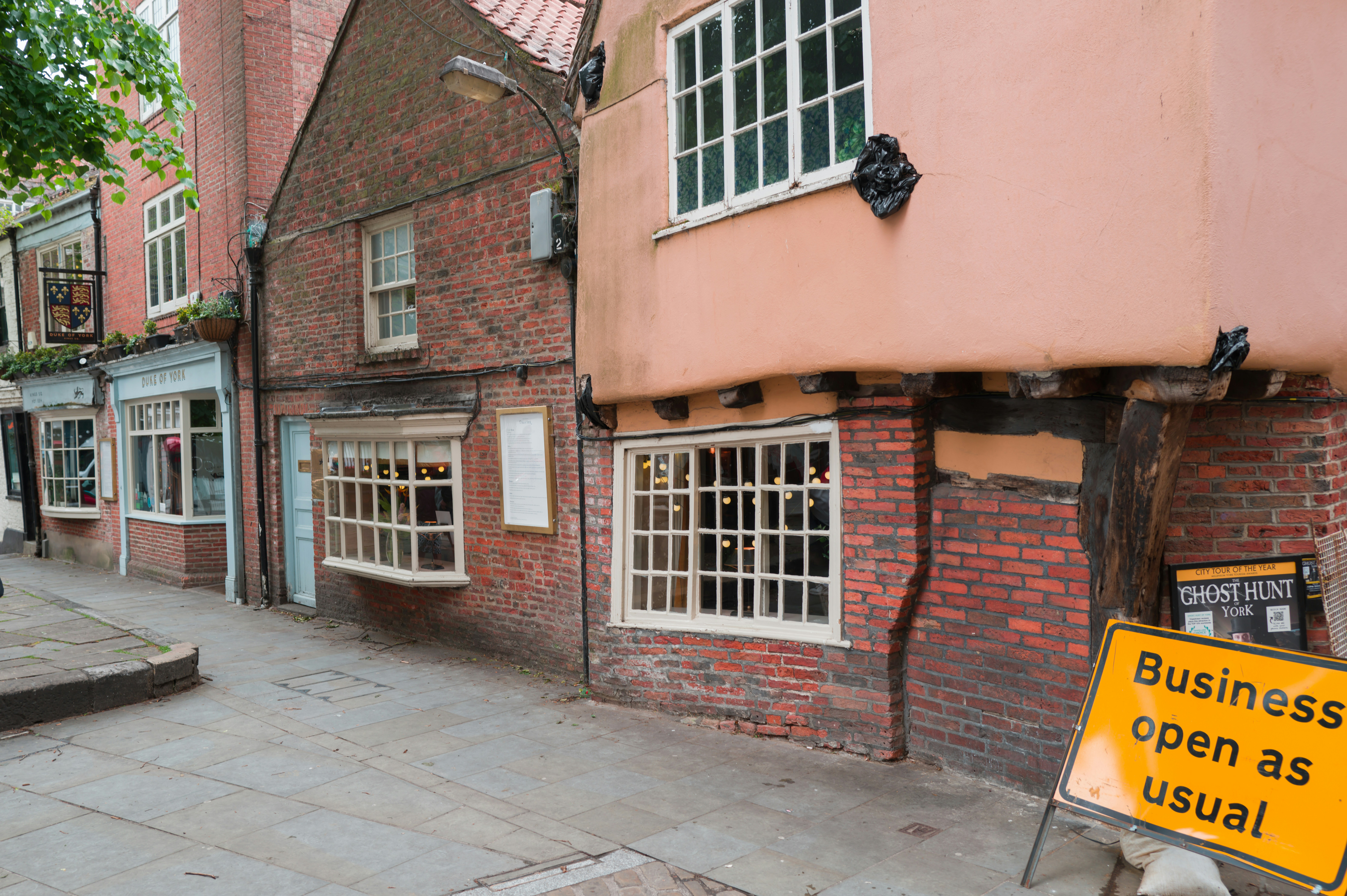Mixed-use building with commercial ground floor and residential upper floors