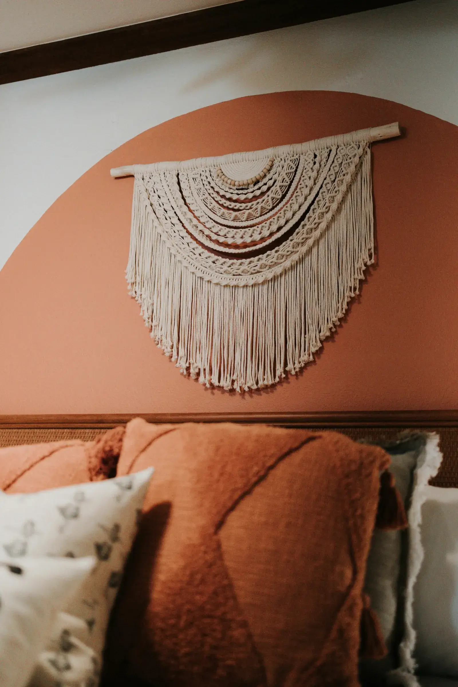 cozy airbnb bedroom styled