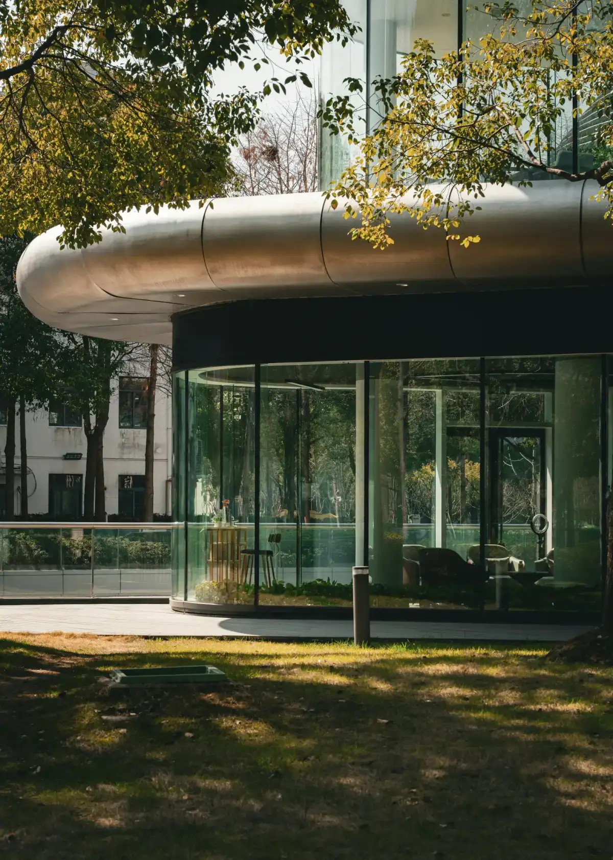 office building glass exterior