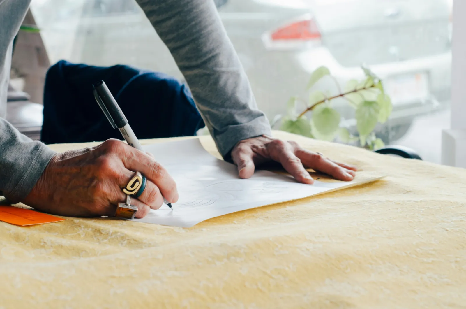 person signing financial documents
