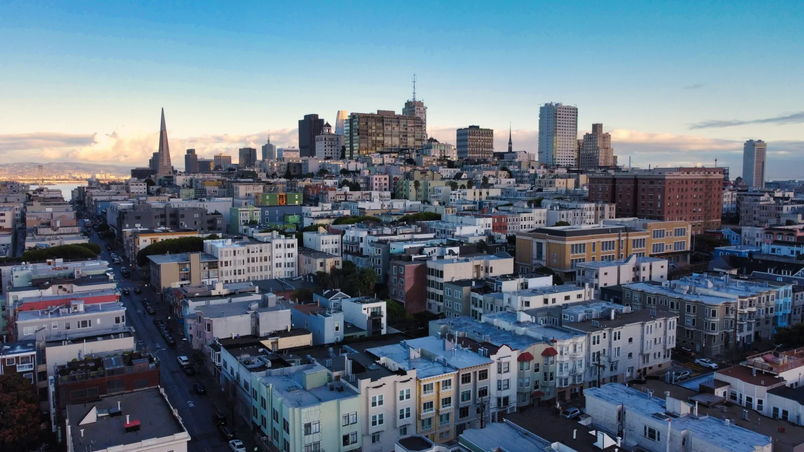 San Francisco Pacific Heights or Marina Edwardian row-house exterior