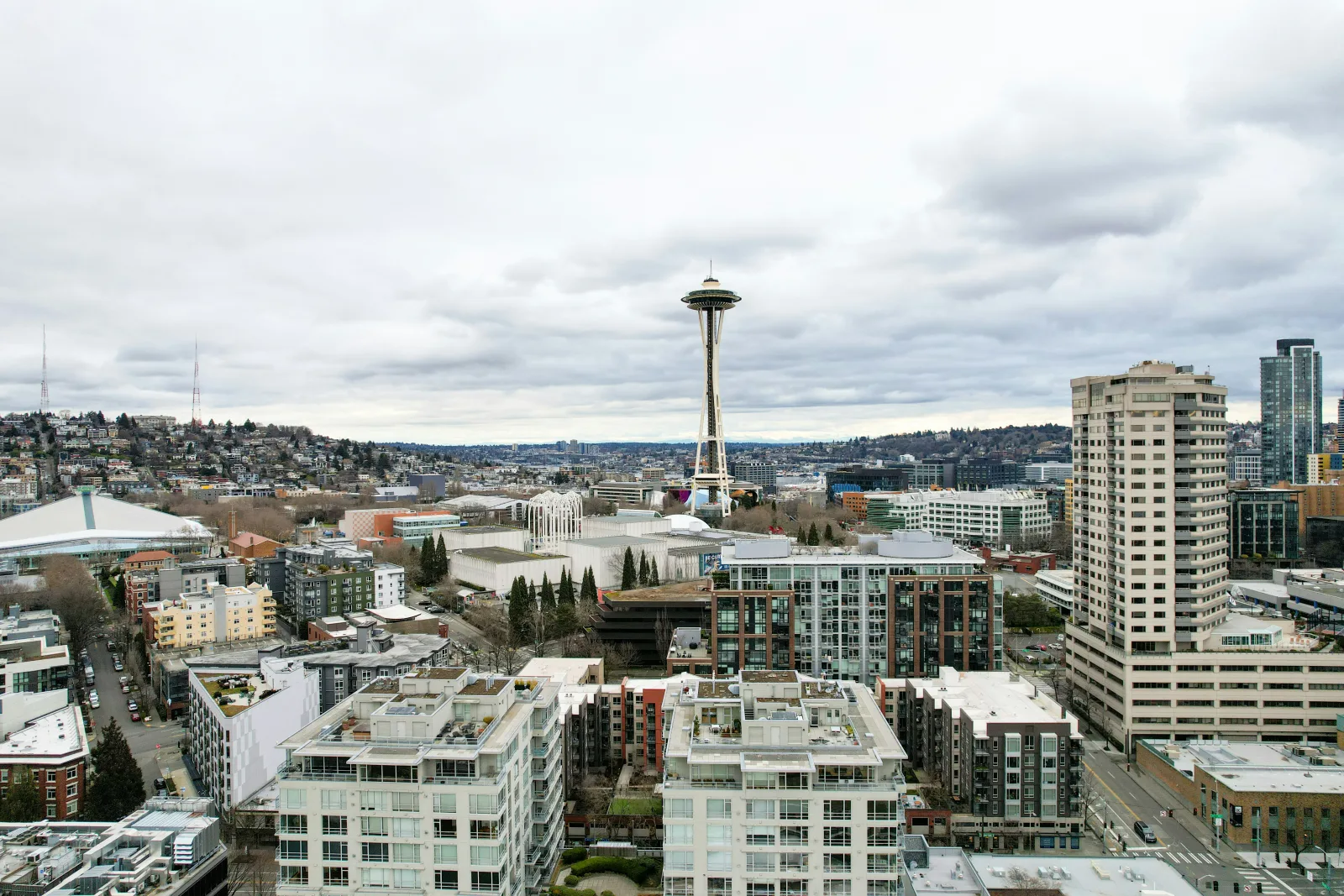 Seattle Bellevue or Capitol Hill modern townhome exterior