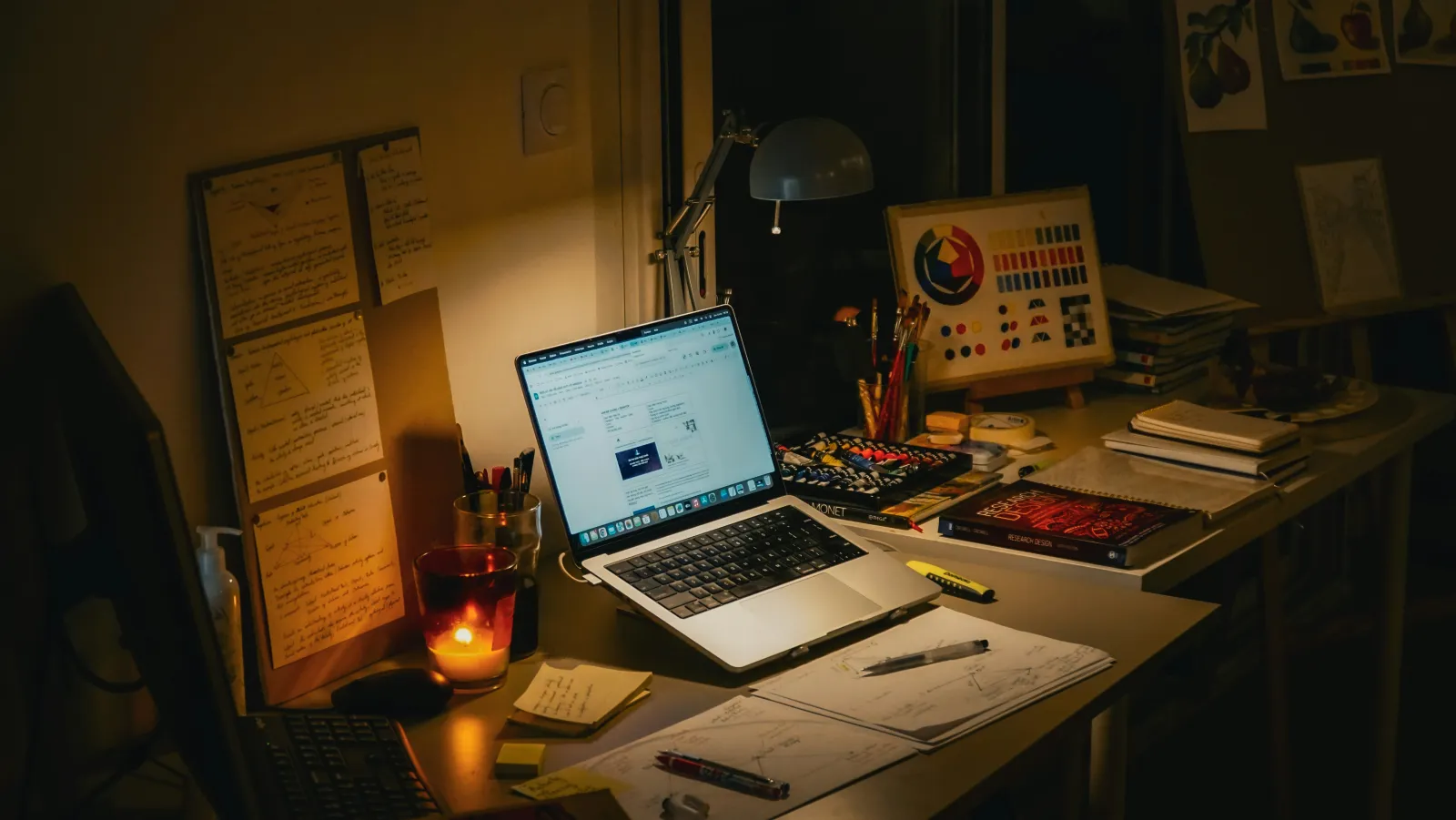 tax documents laptop desk
