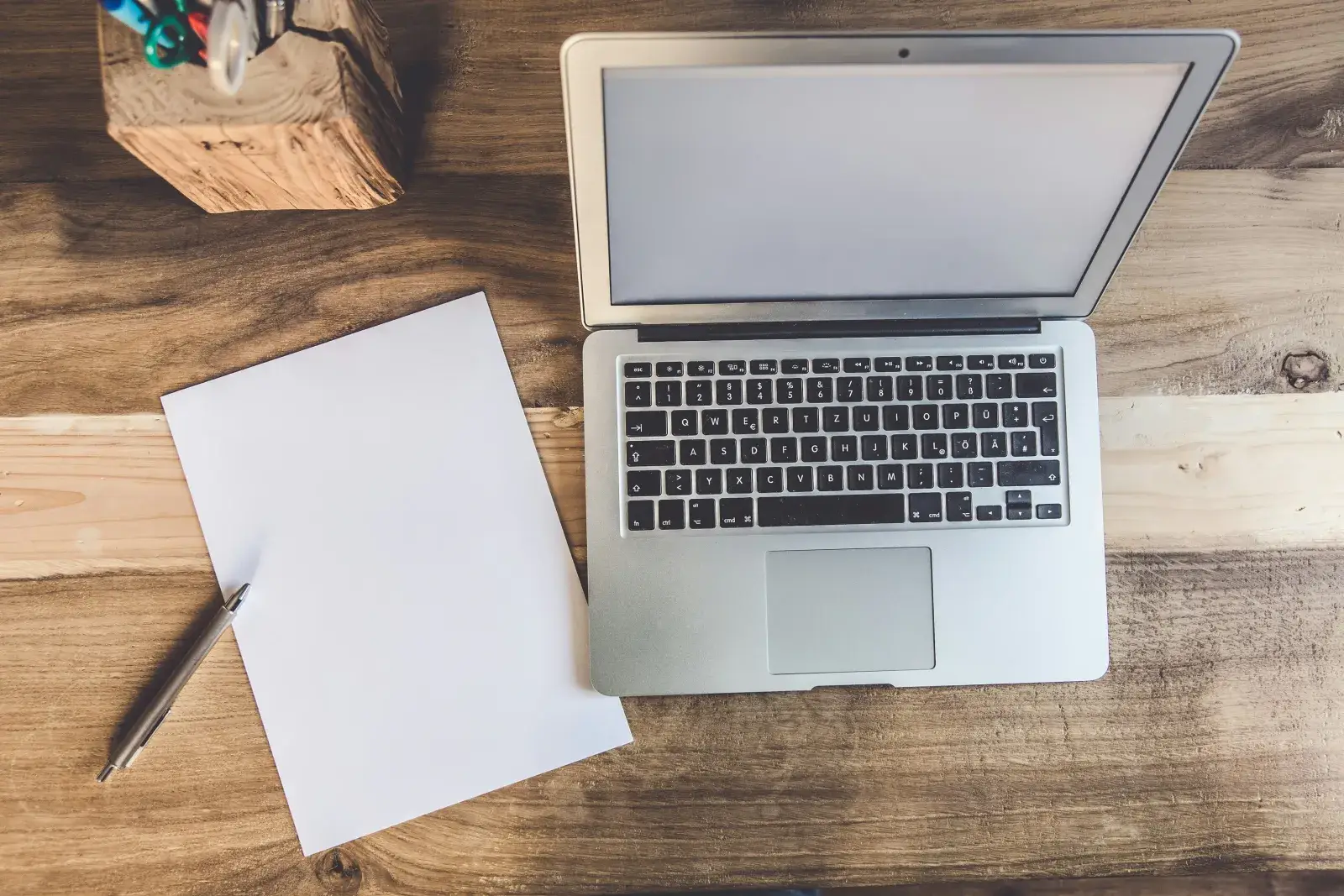 tax documents laptop desk
