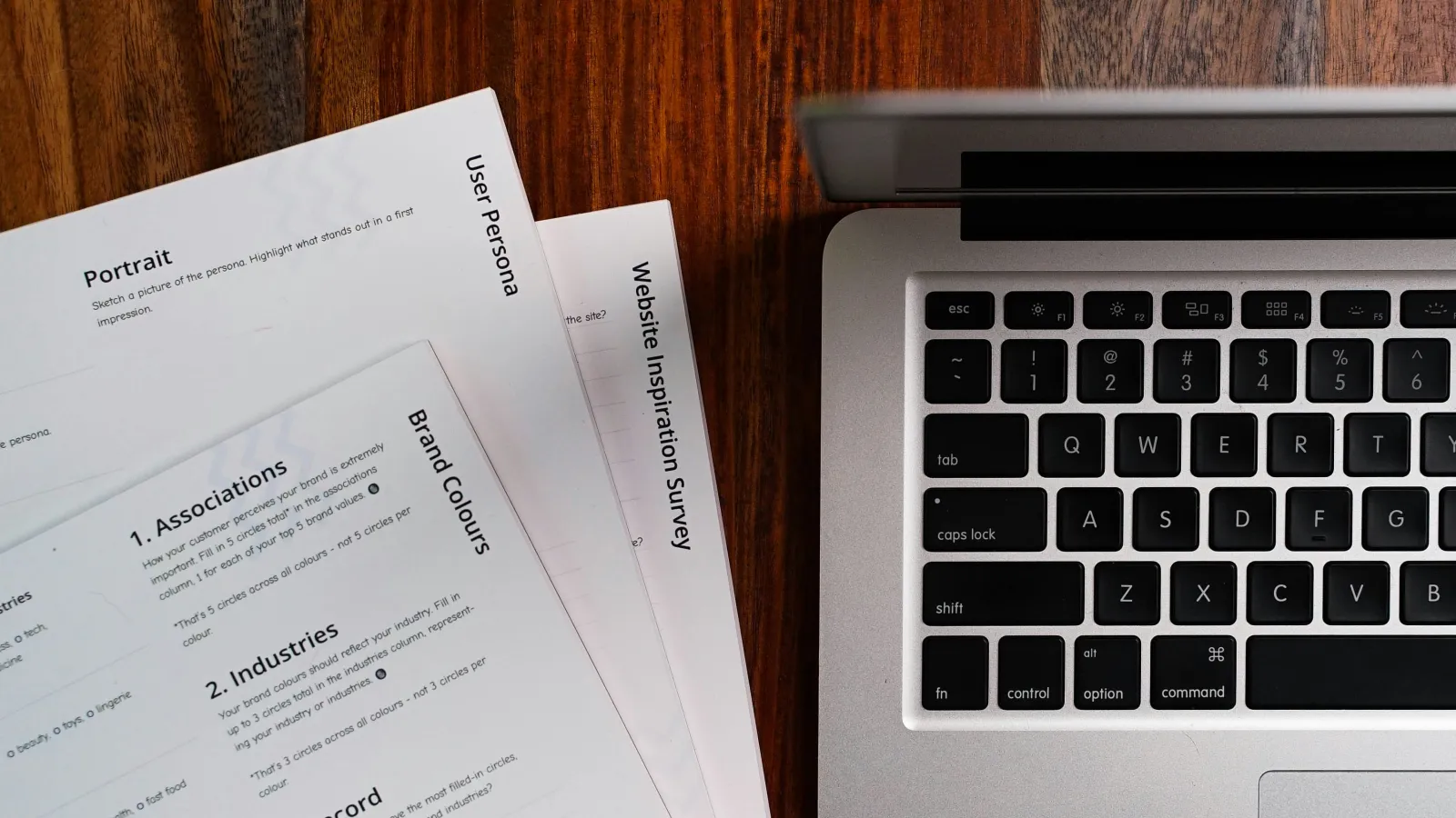 tax documents laptop desk