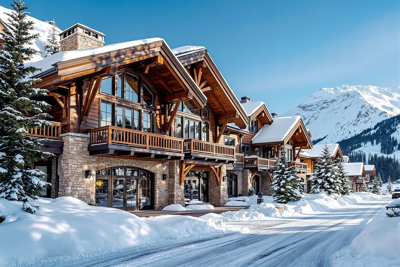 Illustrative rendering of characteristic residential architecture in Vail, CO.